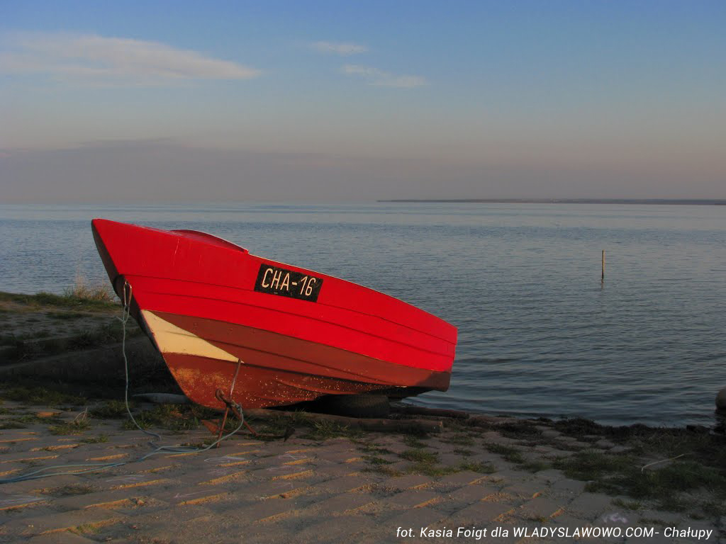 Tradycyjna łódź w Chałupach