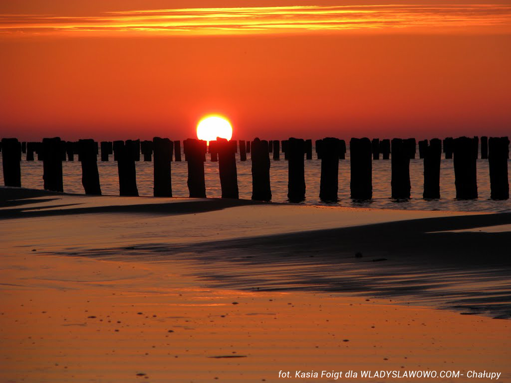 Zachód słońca w Chałupach